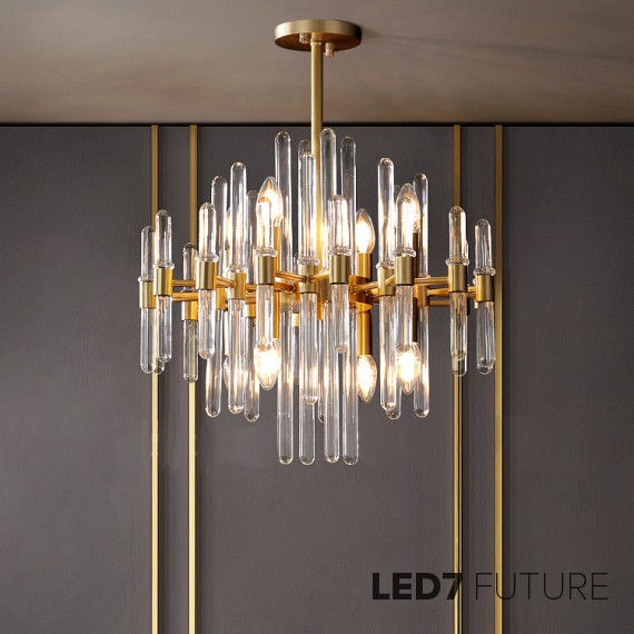 Loft Industry Modern - Tube Bunch Chandelier